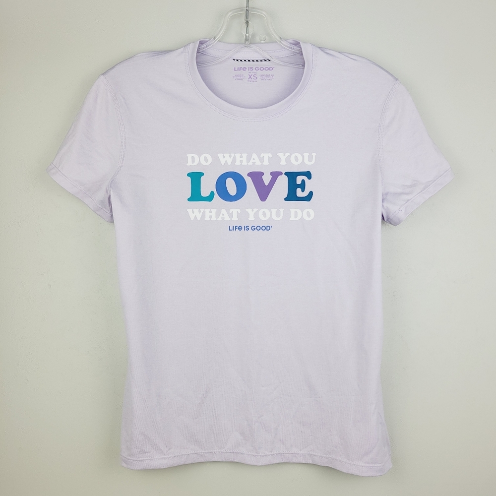 Life is Good Lavender Tee Women's XS